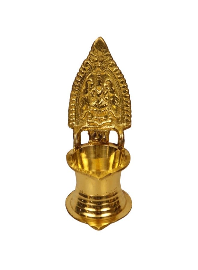 Spillbox النحاس التقليدي Kamachi Diya لمصباح زيت Puja Deepam للمنزل | معبد Kamatchi Devi Maa| هندوسي (صغير) - ميني كاماتشي عمان فيلاككو - Image 1